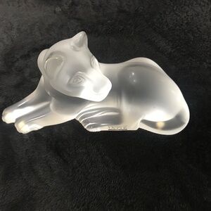 Lalique “Simba” Lioness Sculpture (Retired)